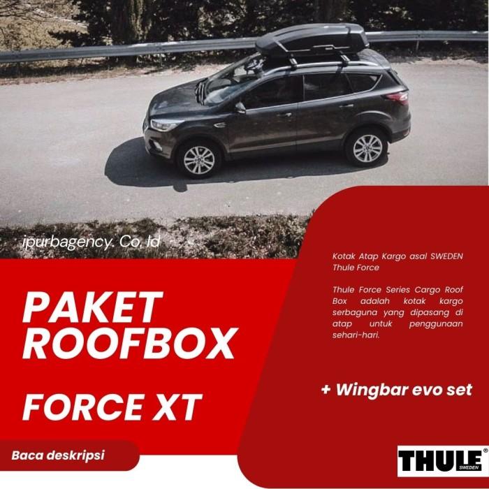 Jual Paket Thule Roof Box Force Wing Bar Edge set (Type Roof