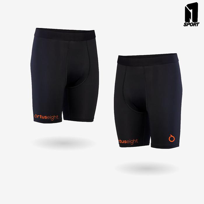 Gambar Celana Legging Sport Pendek Pria Legging Olahraga - Logo Ortus Oren, XL dari Njstore19 undefined Tokopedia