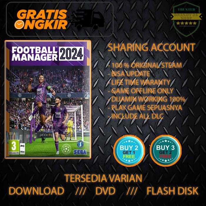 Football Manager 2024 FM 24 GAME STEAM ORIGINAL GAMING GAME FLASH  DISK