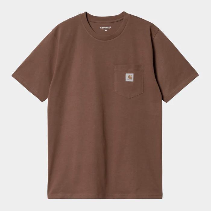 Gambar kaos pria carhartt full hangtag label cotton 24s baju kaos pria poket - coklat, XL dari KINANTAN DISTRO undefined Tokopedia