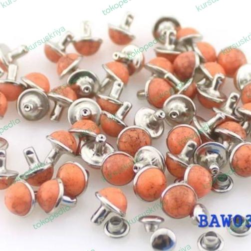 Gambar Pink rivets punk studs spike 8 mm isi 10 set - Orange345 dari Kursuskriya undefined Tokopedia