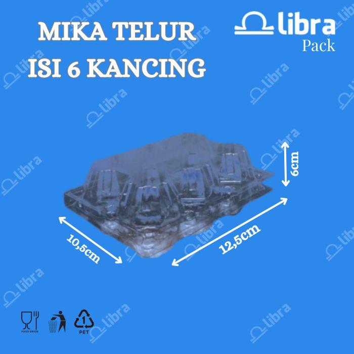 Gambar Tray Telur Isi 6 Butir / Egg Tray / Mika isi 6 Telor 50pcs - Kancing dari Libra Pack undefined Tokopedia