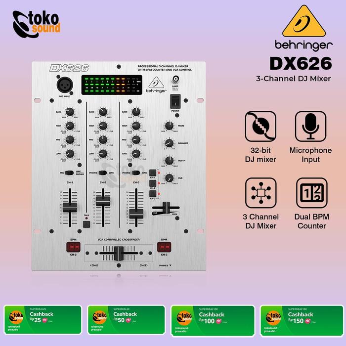 Pioneer Dj Ddj-flx4 Behringer PRO MIXER DX626 DJ Mixer