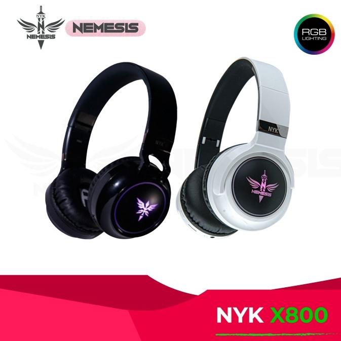 Gambar NYK Nemesis X800 RGB Bluetooth 5.0 Headphones Original Resmi New dari snapshot camera undefined Tokopedia