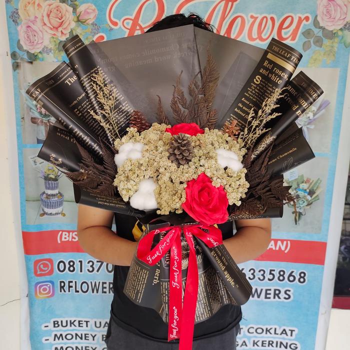 Gambar buket bunga edelweis bouquet - Kuning, ekspedisi+kotak dari drflowers medan undefined 3 Tokopedia
