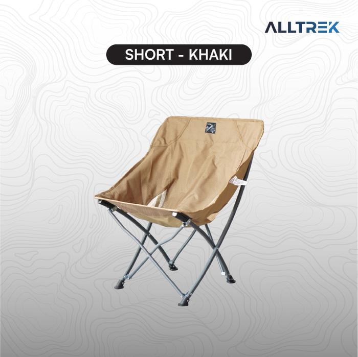 Gambar ALLTREK Kursi Camping Lipat NOMAD Outdoor Folding Moon Chair - Small, Khaki dari ALLTREK OUTDOOR GEAR undefined Tokopedia