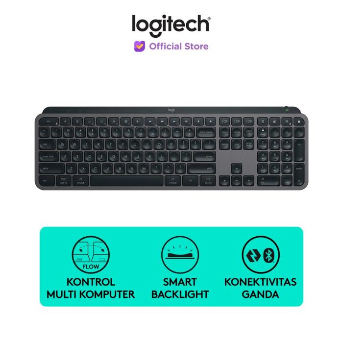 Gambar Logitech Wireless Bluetooth Keyboard MX Keys S - Graphite dari Jaya PC undefined Tokopedia