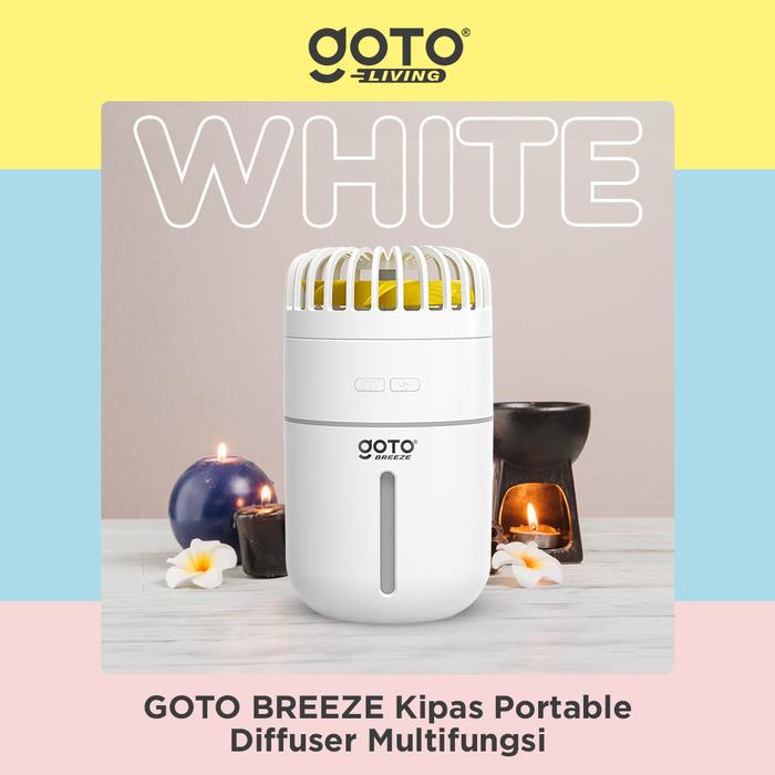 Gambar Goto Breeze Diffuser Aroma Terapi Essential Oil Fan Air Humidifier - Putih dari Goto.Indonesia undefined Tokopedia