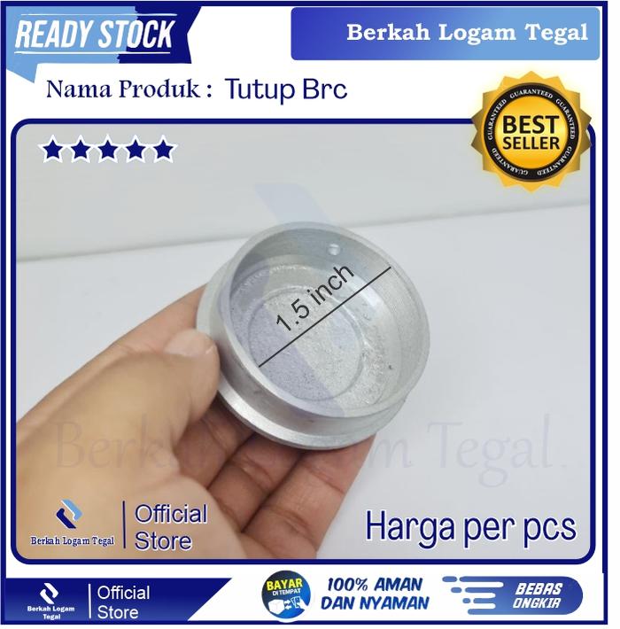 Gambar TUTUP BRC 1.5 INCH TUTUP TIANG AKSESORIS PAGAR BRC ALUMUNIUM - 1.5 INCH dari Berkah Logam undefined Tokopedia