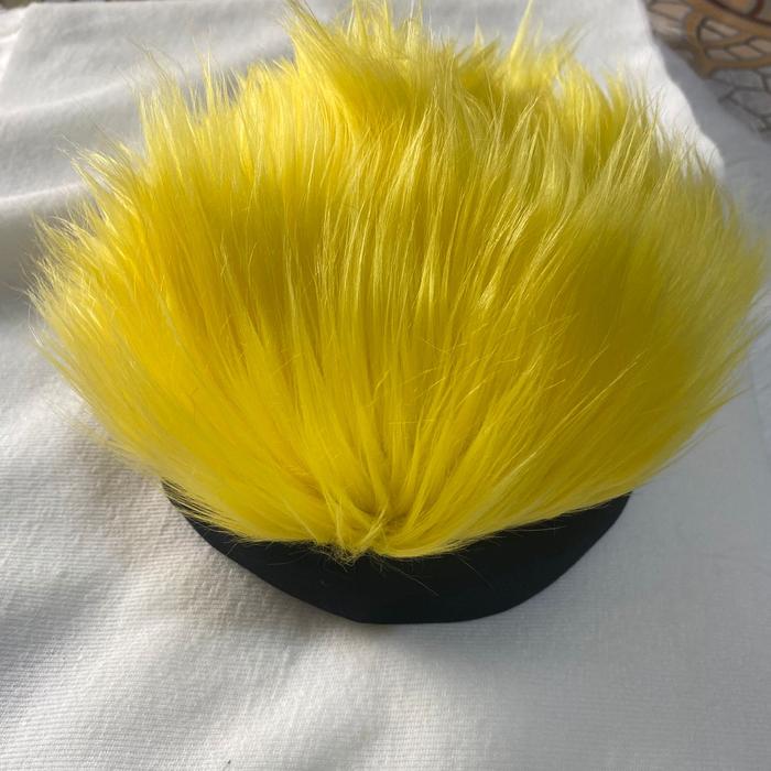 Gambar topi cosplay rambut topi cosplay anime bahannya lembut tidak rontok - Kuning, Dewasa dari Karpet Bulu Official undefined Tokopedia