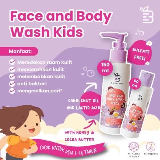 Gambar Beserum Kids Sunscreen Face Cream Body Wash Hair Lotion Lip Balm - FaceBodywsh 50m dari Applebaby29 undefined Tokopedia