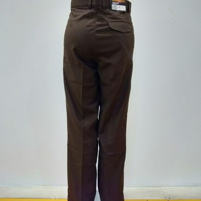 Gambar Celana Panjang Sekolah Pinggang tanpa karet / Famatex Size 23 - 32 - Cokelat, 32 dari Romi Jaya Ruko undefined Tokopedia