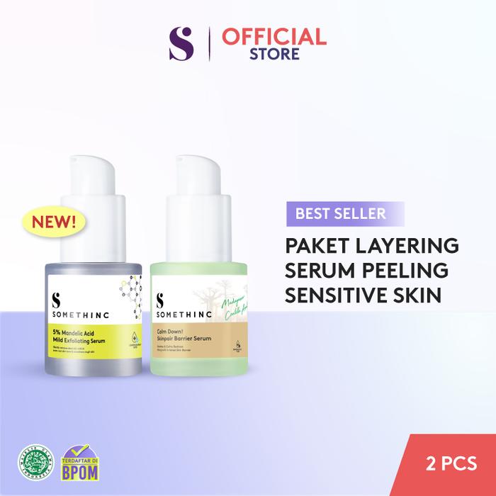 Gambar SOMETHINC [2 PCS] New Layering Serum Best Seller - (Lemonade Vit C, Revive Potion 3% Arbutin, 5% Mandelic Exfoliating, Calm Down Serum, 10% Lactic Peeling, Hyaluronic, Hylapore Serum, 2% BHA Salicylic Acid, 60% Vita Propolis, Dark Spot Reducer Ampoule) - PEELING dari Somethinc undefined Tokopedia