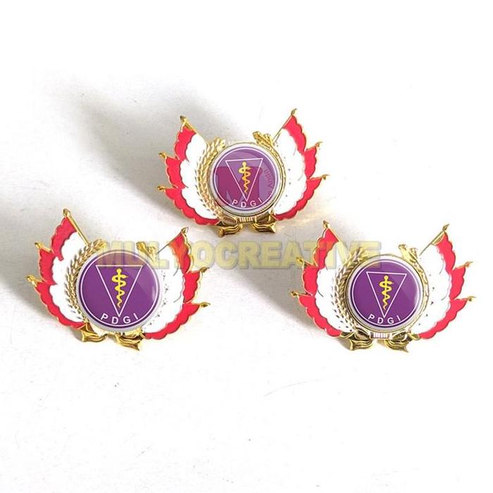 Gambar Pin PDGI Pin Persatuan Dokter Gigi Indonesia Wing Bros Logo PDGI Gold - Bendera, Jarum dari DO IT LIKE THAT 2 undefined Tokopedia