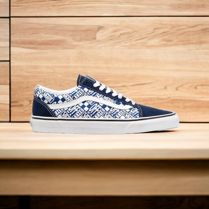 Gambar Sepatu Vans Old Skool Off The Wall Dress True Blue Original - Biru, 37 dari Visiongoods undefined Tokopedia