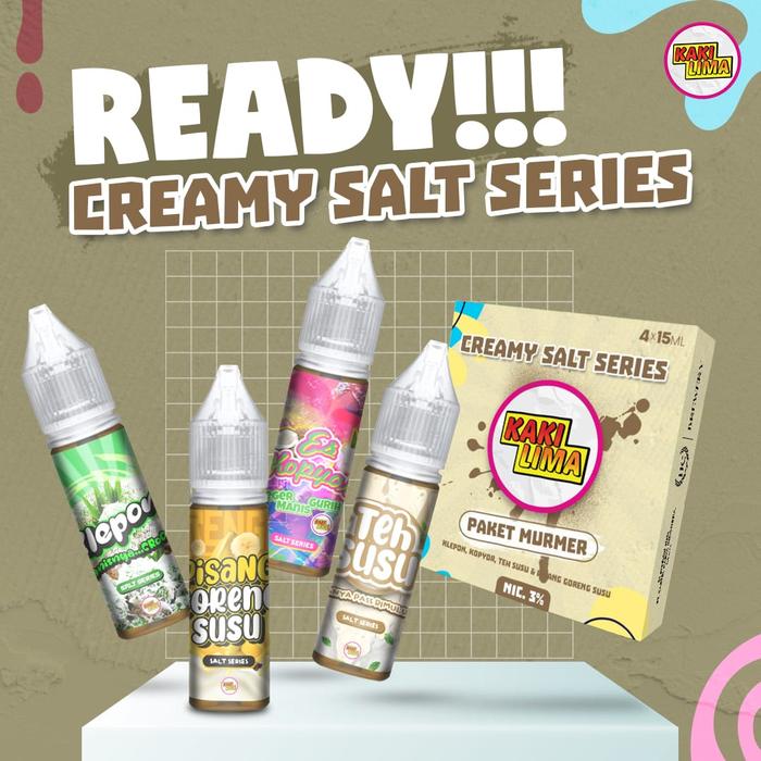 Jual Kaki Lima Paket Murmer Creamy Salt Nic 4x15ML by Kaki Lima Liquid