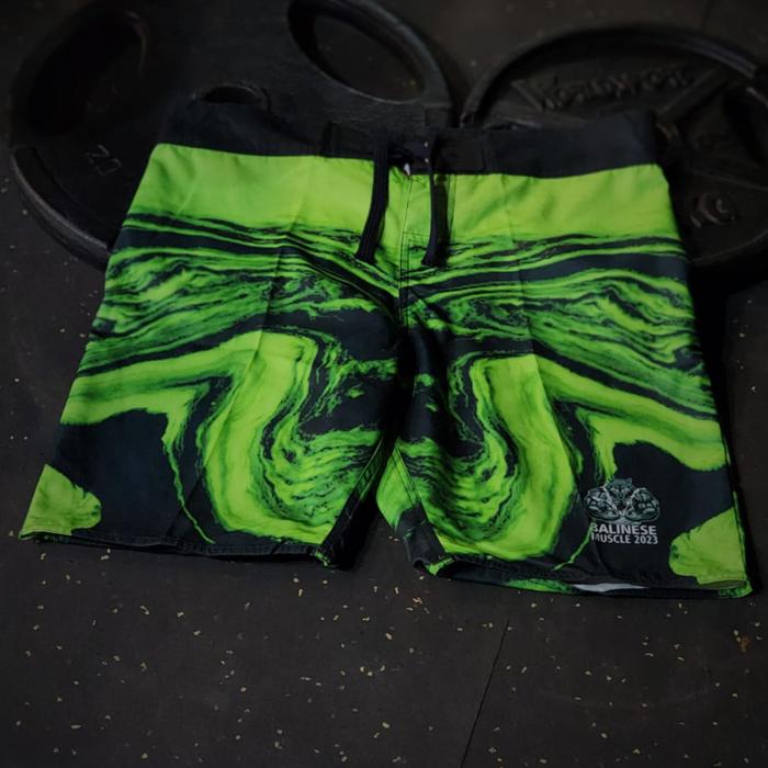 Gambar CELANA PANTAI BALINESE MUSCLE CELANA SURFING SURF GYM FITNESS KMCR - Hijau, M dari KMCR undefined Tokopedia