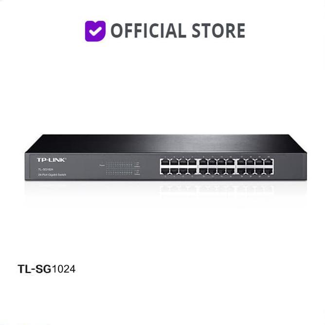 Gambar ST Switch Hub 24 Port TP-Link TL-SG1024 Gigabit Rackmount - Steel Case dari Greya Store ID undefined Tokopedia
