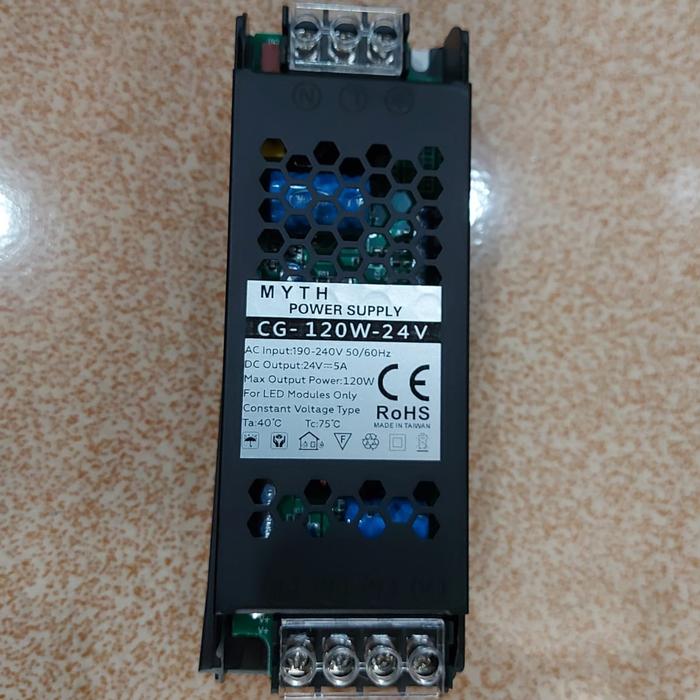 Gambar Trafo 120 Watt LED 24 Volt Trafo Driver Lampu LED 24 Volt 120 Watt - 120 WATT dari Toko Lampu Sorot undefined Tokopedia