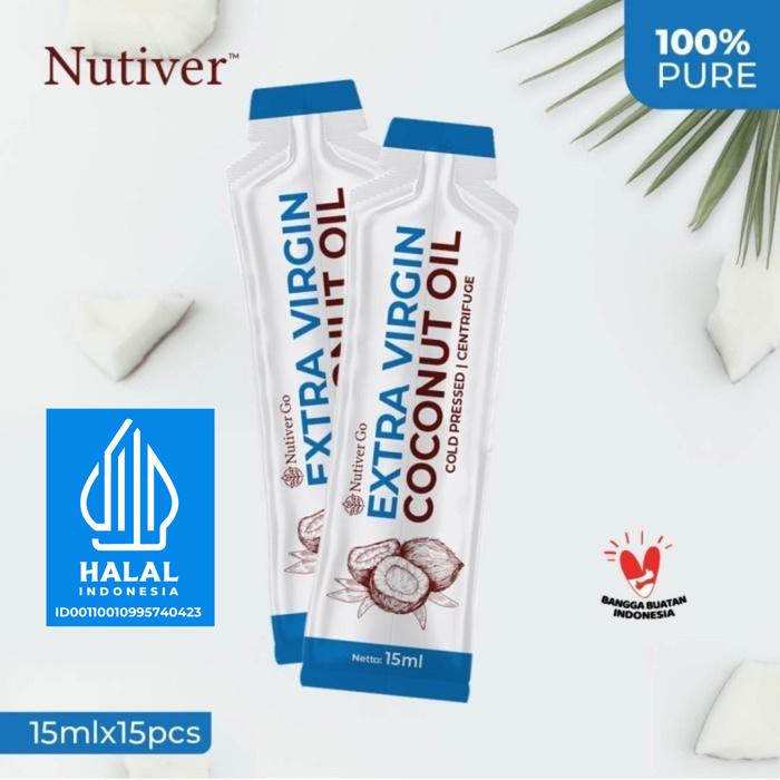Gambar Nutiver Extra Virgin Coconut Oil / Pure & Premium VCO - 15ML - 15ML - 15ML dari NUTIVER.ID undefined Tokopedia