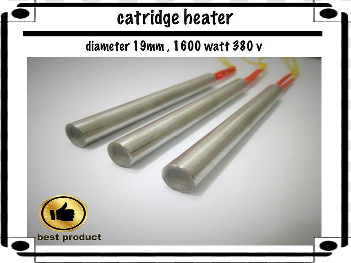 Gambar catridge 1600 watt , 380 volt ,diameter 19 mm dari de heater solution undefined Tokopedia