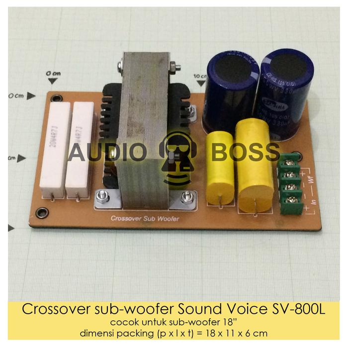 Gambar Crossover subwoofer crossover pasif Sound Voice 18 inch SV-800L 18" dari Audioboss undefined Tokopedia