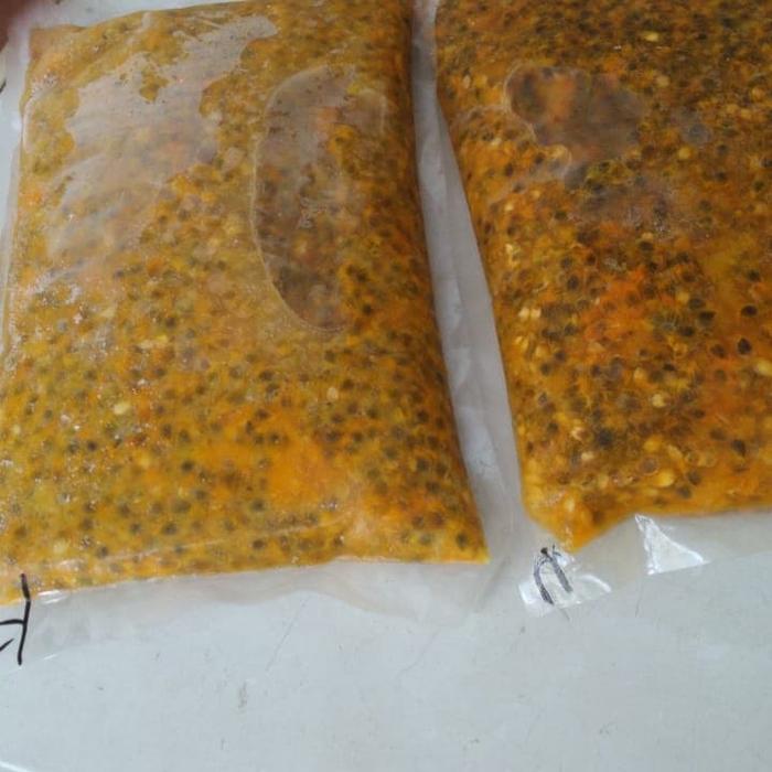Gambar buah markisa beku plus biji 1 kg dari Markisa-Qu undefined Tokopedia