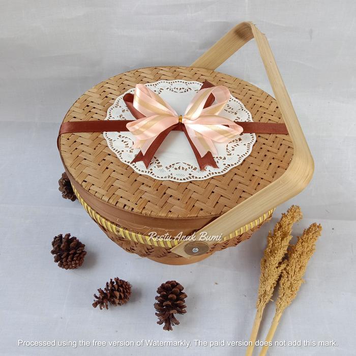 Gambar Cething Nasi 20cm25cm Premium Kertas Pita Cangkingan (Part2) - Satin Double, Diameter 20 dari kemasanku undefined 5 Tokopedia