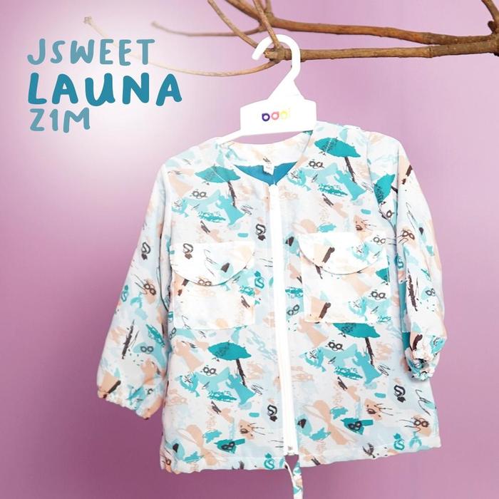 Gambar Baju Outerwear Anak Perempuan Jaket Rabbani Batuta Jsweet Launa Z1M - 600	 Biru, 1-2 Tahun dari AMG Muslim undefined Tokopedia