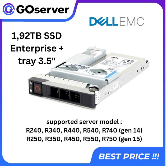 Gambar SSD Enterprise 1.92TB SATA 2.5in Hot-plug untuk Server DELL dari GOserver undefined Tokopedia