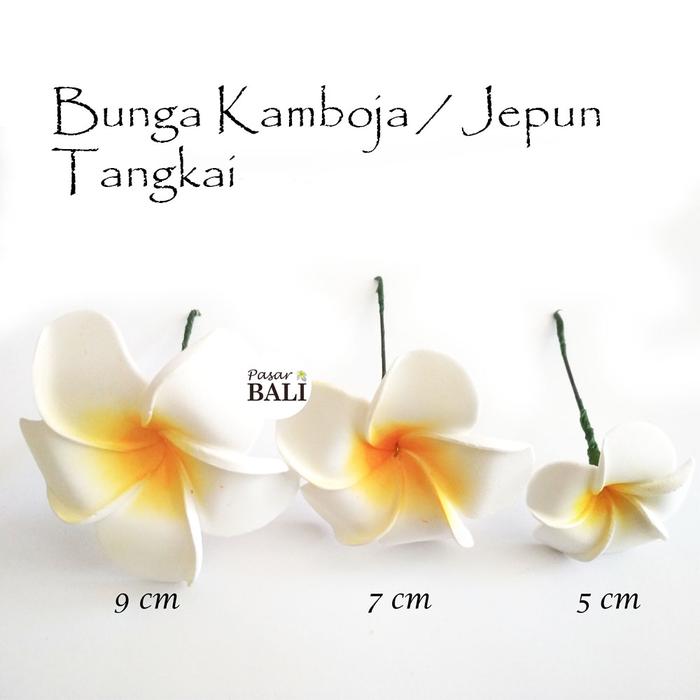 Gambar Bunga Kamboja/Jepun/frangipangi Tangkai - 5cm dari PasarBali undefined Tokopedia