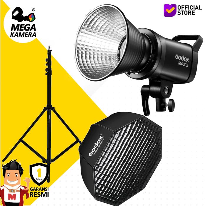 Gambar Godox SL60IIBI Bi-Color LED Video Light - SL 60 II BI - SL60 II BI - Paket 4 dari Megakamera undefined Tokopedia