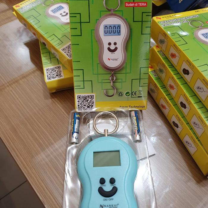 Gambar TIMBANGAN GANTUNG DIGITAL SMILE NANKAI 50KG / DIGITAL SCALE PORTABLE dari Konco Mulyo Melu Seneng undefined Tokopedia