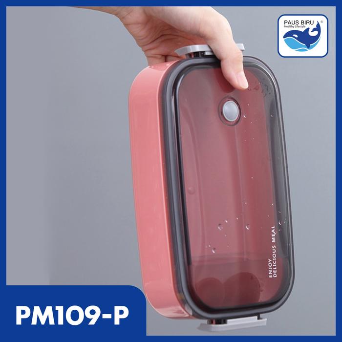 Gambar Lunch Box kotak Makan Kotak Bekal Single/Double-Layer Kapasitas Besar - PINK 1 LAPIS dari Paus Biru Indonesia undefined Tokopedia