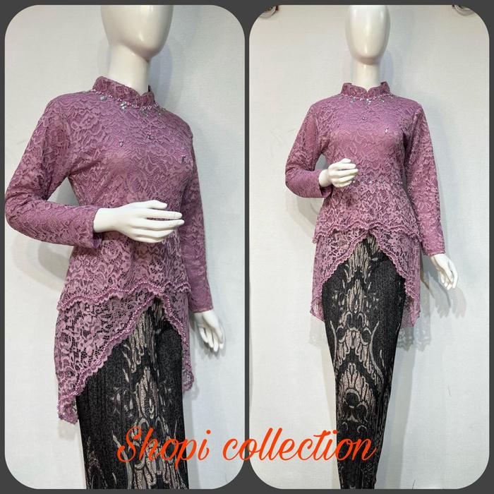 Gambar kebaya kirana/kebaya wisuda/kebaya kondangan/kebaya elegan/kebaya - LAVENDER, Atasan M dari ARB Collections undefined Tokopedia