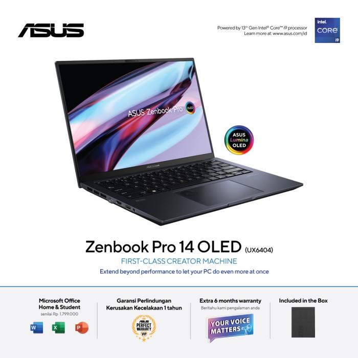 Gambar ASUS Zenbook Pro 14 OLED UX6404VI i9 13900H RTX4070 1TB 14.5" W11 OHS dari OrbitComputer undefined Tokopedia