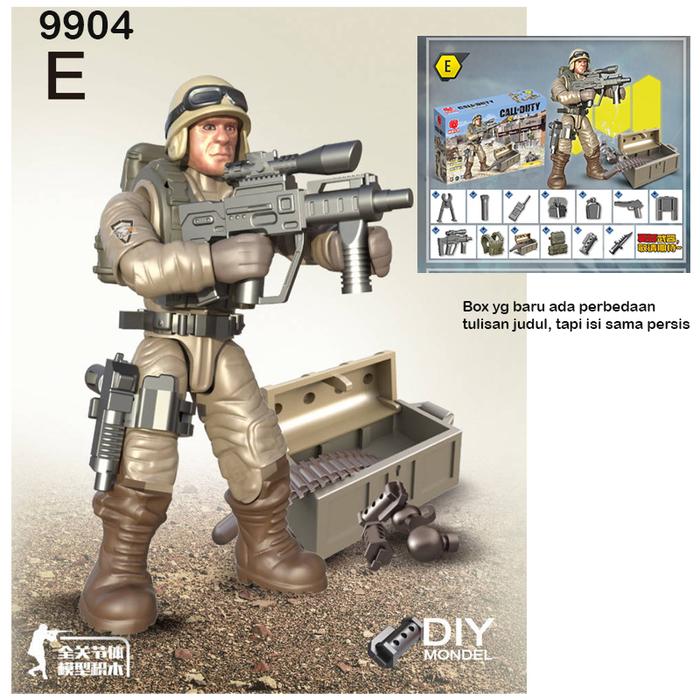 Gambar Miniatur tentara plastik mainan tentara set kecil mainan perang police - 9904-E dari A1 TOYS undefined Tokopedia