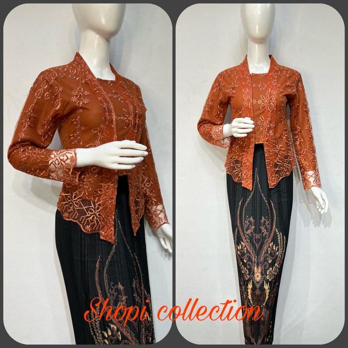 Gambar Baju kebaya kutu bali/kebaya wisuda/kebaya elegan/kebaya modern - Terakota, Atasan M dari ARB Collections undefined Tokopedia