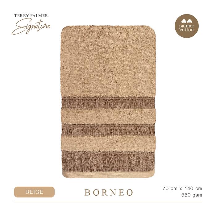 Gambar Handuk Terry Palmer Signature - Borneo - Handuk Mandi 70 x 140cm / Hadiah / Kado Pernikahan / Souvenir / Seserahan / Hampers - BEIGE dari Terry Palmer Indonesia undefined Tokopedia
