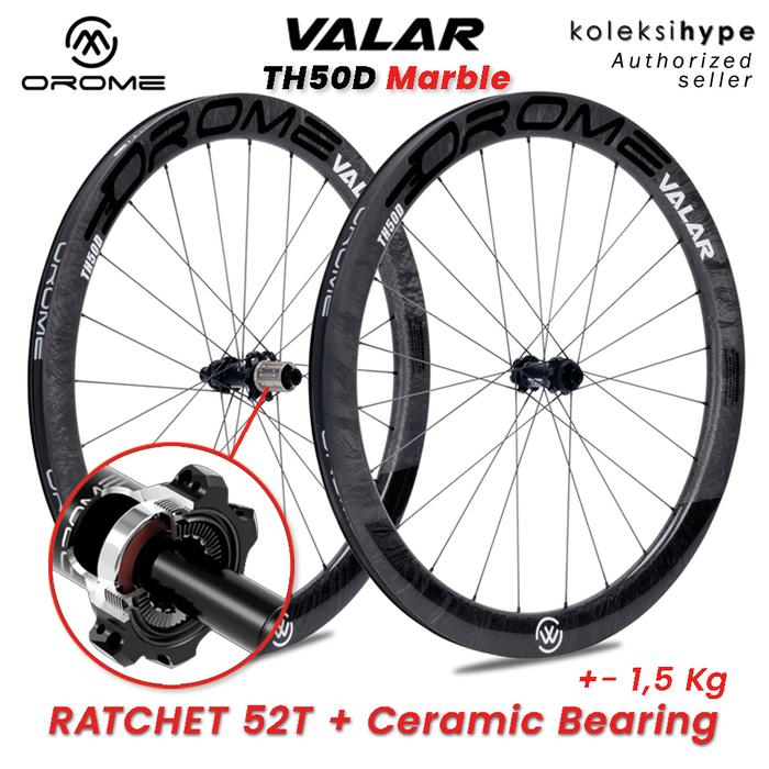 パーツ OROME VALAR TH50D ELVES OROME VALAR TH50D Carbon Road Disc Brake Wheelsets, Disc