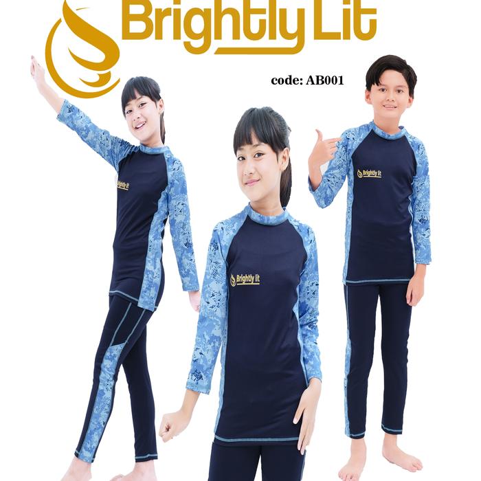 Gambar baju renang anak laki perempuan army pakaian diving anak setelan selam - AB001(TANGGUNG), L dari brightlylit undefined Tokopedia