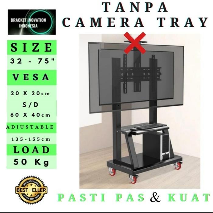 Gambar bracket stand tv | bracket standing tv led UHD Qled 32 - 75 inch - VESA 40X40 dari bracket inovation undefined Tokopedia