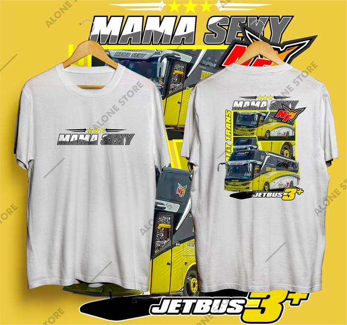 Gambar Kaos Bus NAFIT TRANS MAMA SEXY // Kaos Bus Mania // Kaos Bus Murah - Putih, sz4 (umur 7-9) dari Alonestore_galih undefined Tokopedia