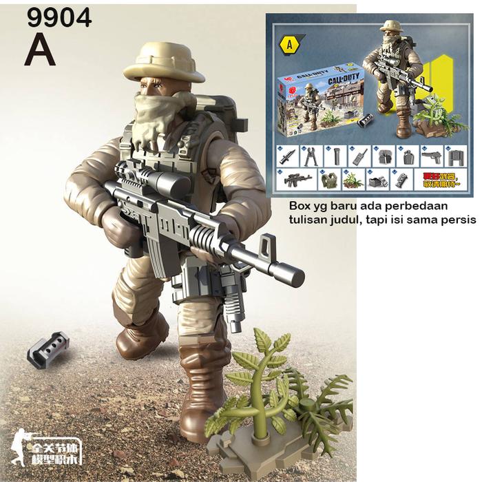 Gambar Miniatur tentara plastik mainan tentara set kecil mainan perang police - 9904-A dari A1 TOYS undefined Tokopedia