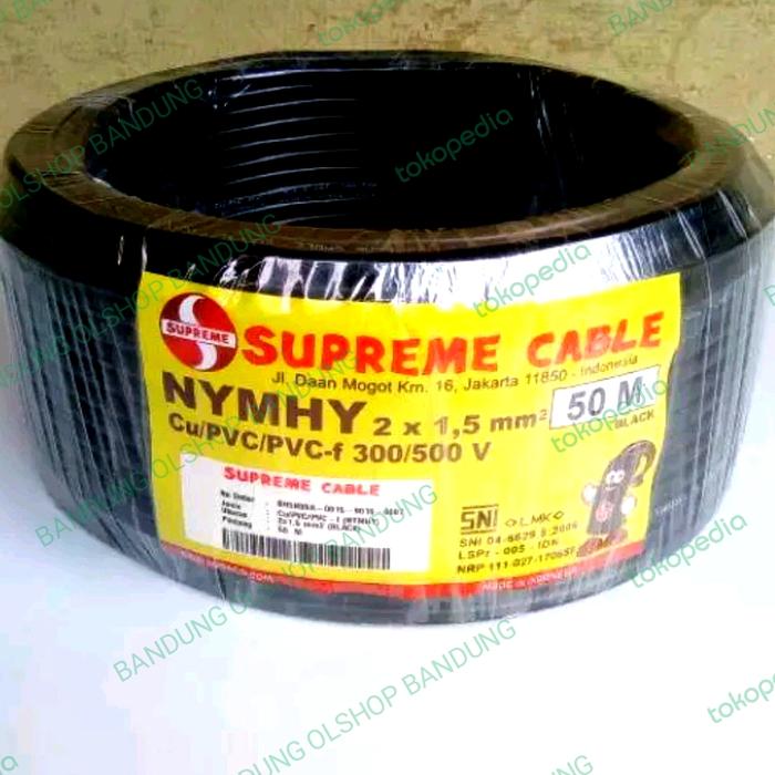 Jual SUPREME NYYHY NYMHY 2X1 5 2X1 5 50M KABEL SERABUT 2X1 5MM jual-supreme-nyyhy-nymhy-2x1-5-2x1-5-50m-kabel-serabut-2x1-5mm