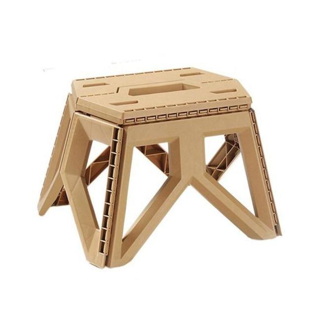 Gambar NEW KURSI LIPAT PLASTIK HIKING OUTDOOR FURNITURE CAMPING STEP STOOL - Khaki. Khaki. dari tokomakcik_ undefined Tokopedia