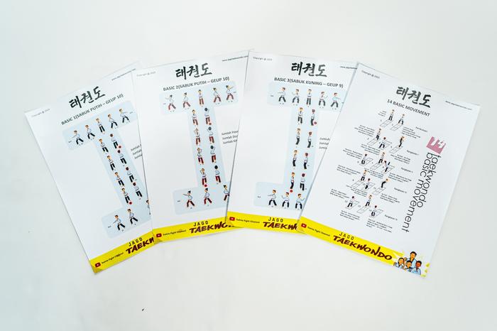 Gambar Poster Taekwondo 14 Basic Movement, Basic 1-3 dan Taegeuk 1 sd 8 - Paket Basic dari SATRIA MARTIAL ARTS undefined Tokopedia