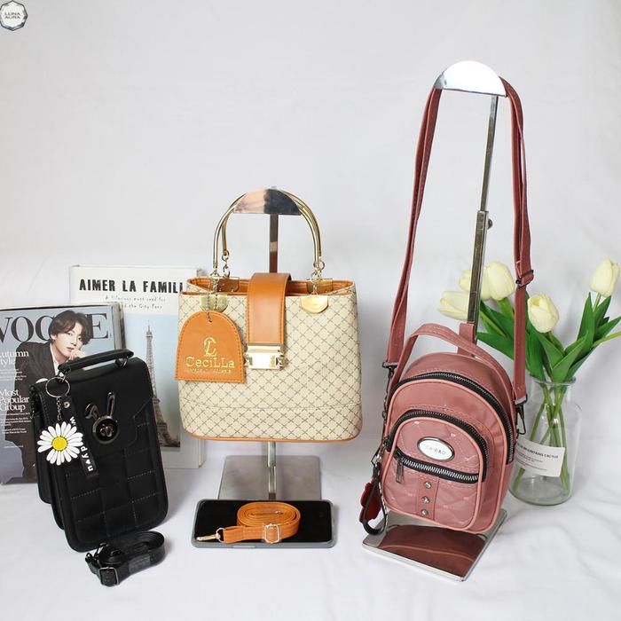 Gambar Luna Aura Kombo Hemat 83 100ribu Isi 3 Pcs Tas Paket Usaha Tas Grosir - BUNDLE 8 dari CIILA STORE undefined Tokopedia