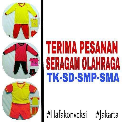 Gambar Pesan Seragam Olahraga/Baju Olahraga Untuk TK/SD/SMP/SMA dari HAFA KONVEKSI undefined Tokopedia
