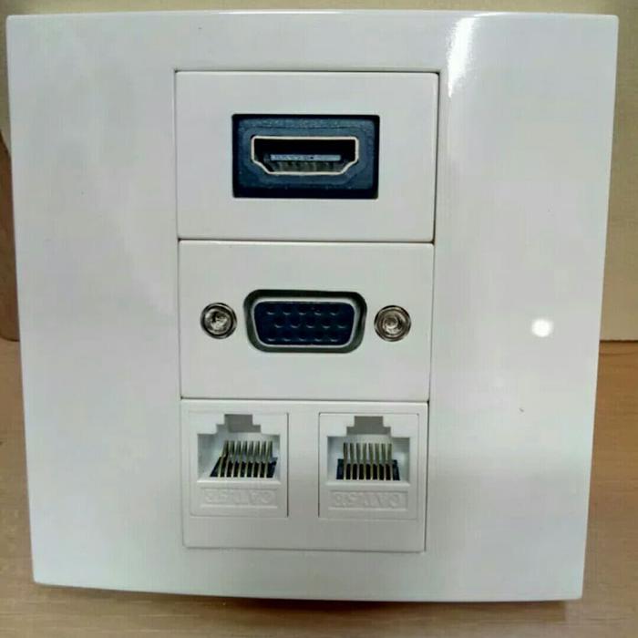 Jual FACE PLATE VGA HDMI RJ45 LAN Kota Administrasi Jakarta